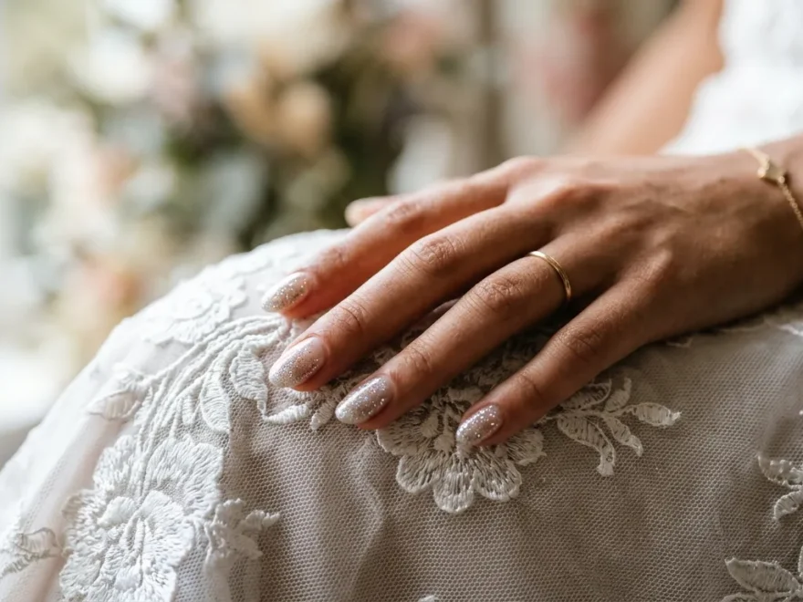 Wedding Nail Glitter Ideas