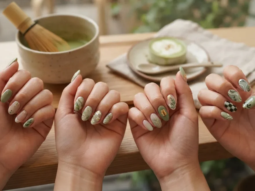 Matcha Green Nail Ideas
