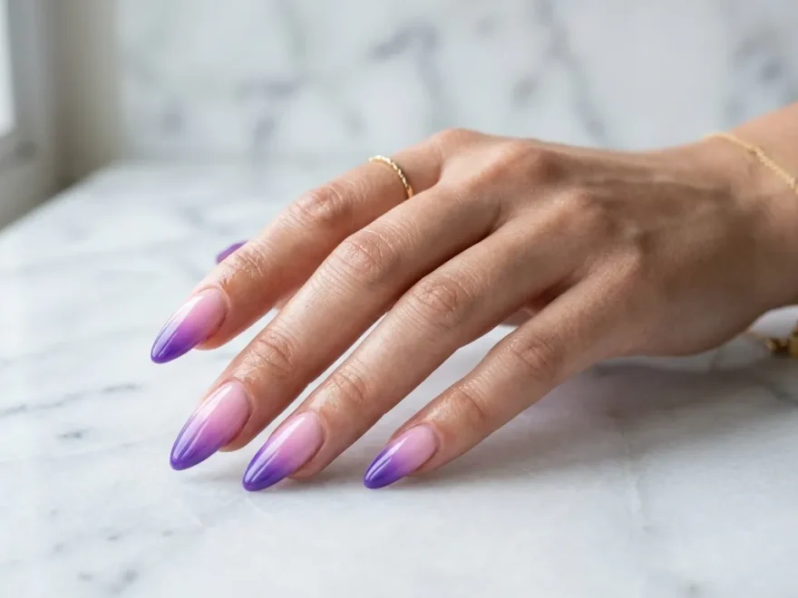 nk Purple Ombre Nail Ideas